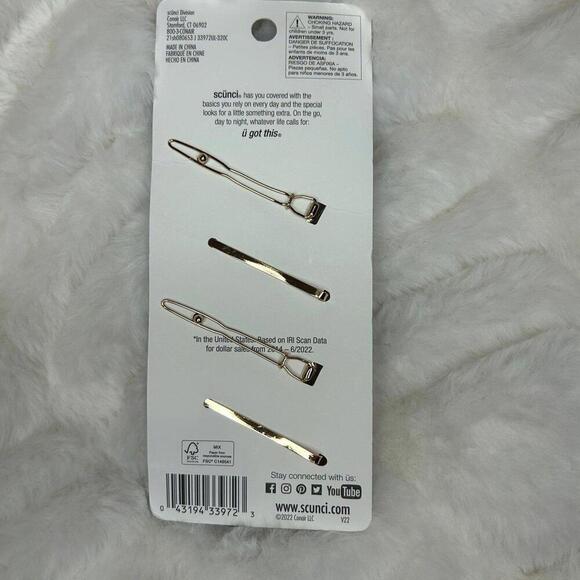 Scunci Rhinestone Barrett and Hair Pins BNWT - Picture 2 of 2